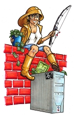 Phishers steal money and confidential data from internet users. Image copyright (c) Sophos