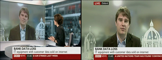 Graham Cluley on BBC News 24