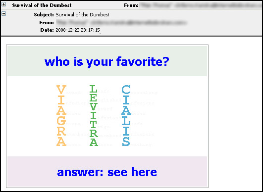 Survival of the dumbest