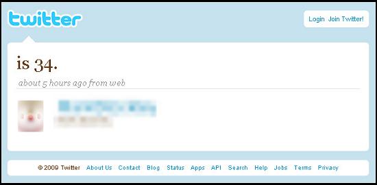 Date of birth on Twitter