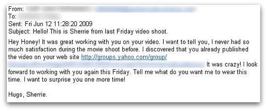 Friday video shoot email