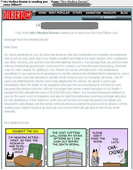 Dilbert spam