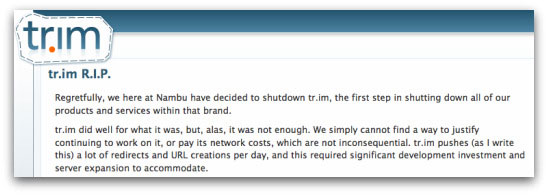 Tr.im RIP Tr.im RIP