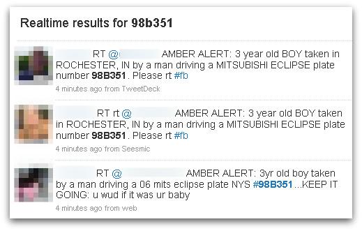 Tweets spreading the hoax