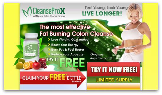 Clean Colon webpage