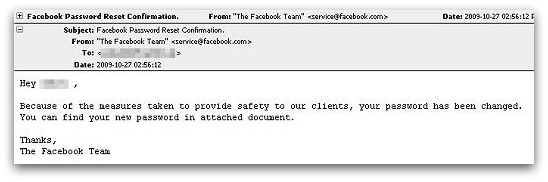 Facebook password resent confirmation email Facebook password reset confirmation email