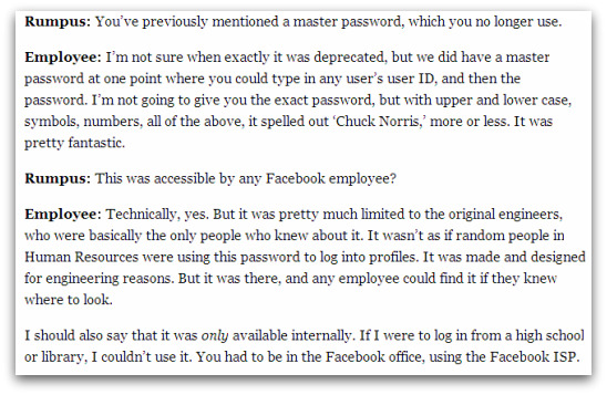 Transcript from interview with alleged Facebook employee Transcript from interview with alleged Facebook employee