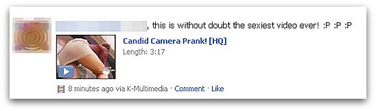 Fake candid camera prank video on Facebook Fake Candid camera prank video on Facebook