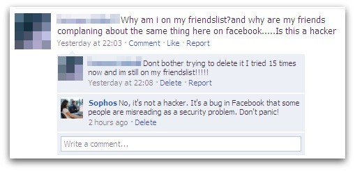 Facebook hacker concern