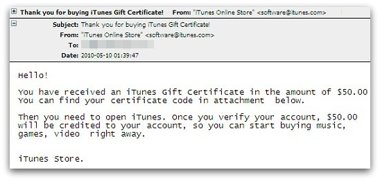 iTunes malware