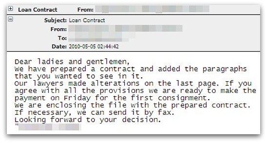 Malware contract Malware contract