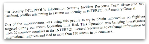 Ronald Noble speech extract