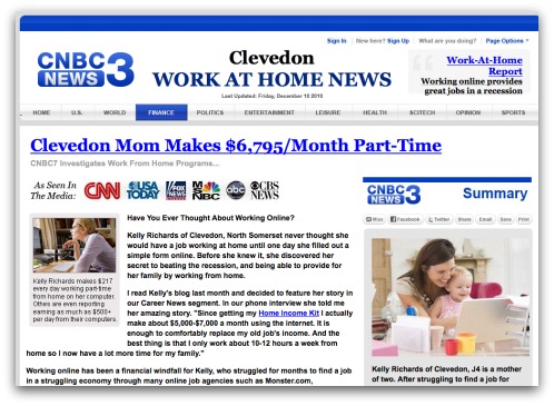 Work at home website