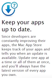Apple's promotion of App Store updates