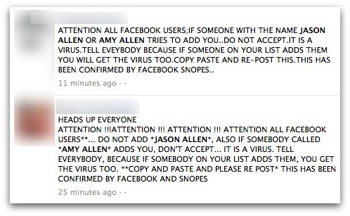 IF SOMEONE WITH THE NAME JASON ALLEN OR AMY ALLEN TRIES TO ADD YOU..DO NOT ACCEPT.IT IS A VIRUS.
