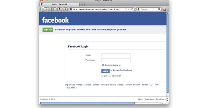 Facebook phishing: Can you spot the difference?