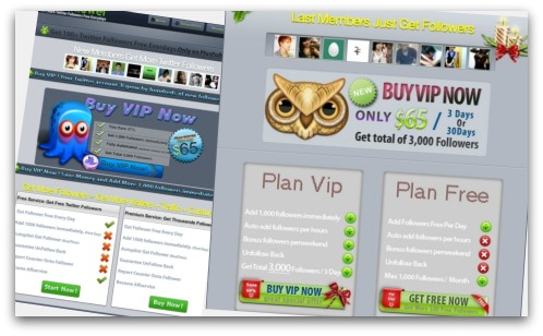 Get more followers webpages