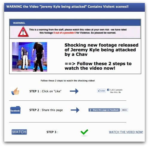 Jeremy Kyle gets attacked by a chav - Facebook scam spreads quickly ...