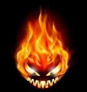 Evil flames. Image courtesy of Shutterstock