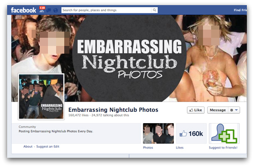 Embarrassing Nightclub Photos on Facebook