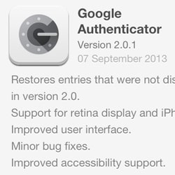 Fixed Google Authenticator returns to the App Store, restoring accounts