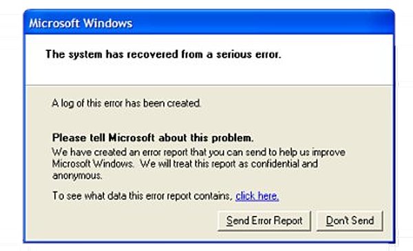 Microsoft Windows error reporting
