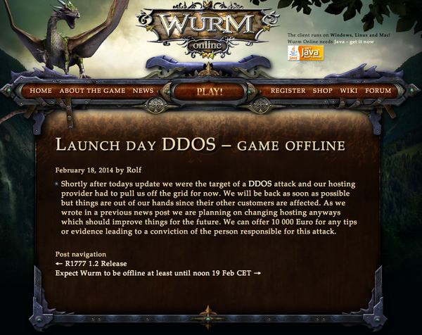 Wurm offline