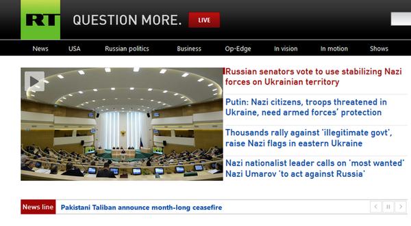 Russia Today website