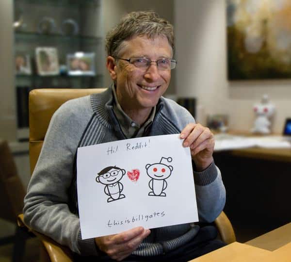 Bill Gates on Reddit