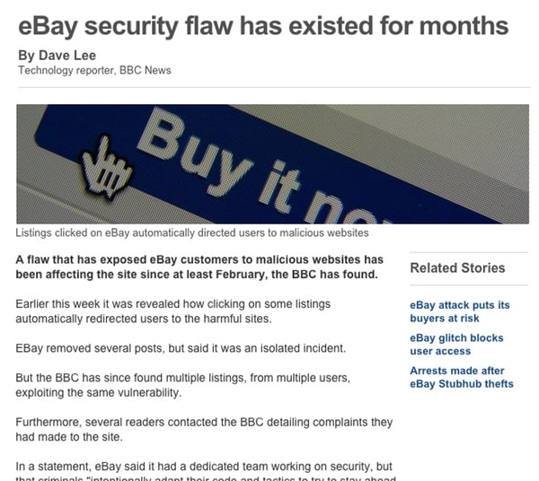 BBC eBay report