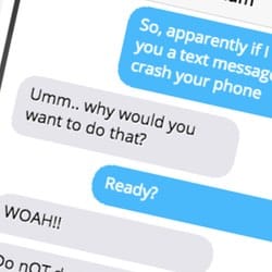 Watch out! This boobytrapped text message will turn off your iPhone