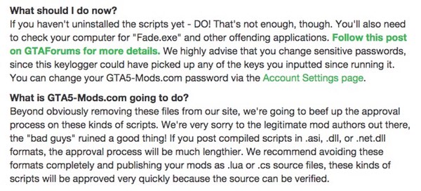 Beware of GTA 5 Mods Containing Malware