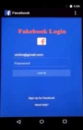 Fake Facebook app