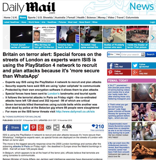 Daily mail report