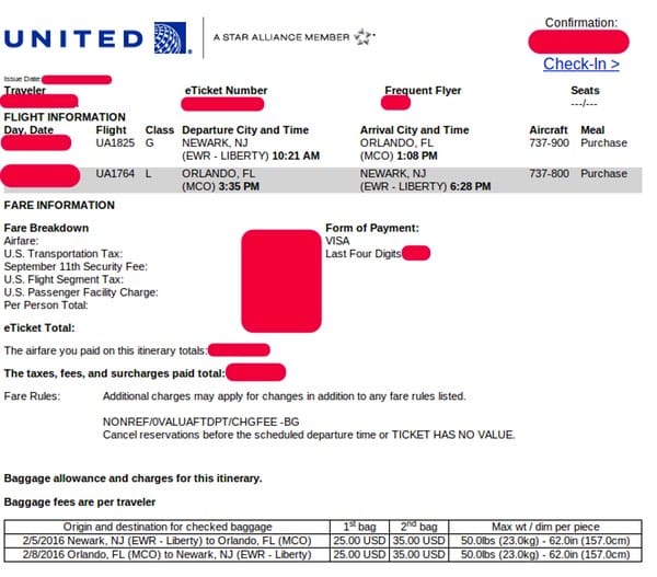 United Airlines details