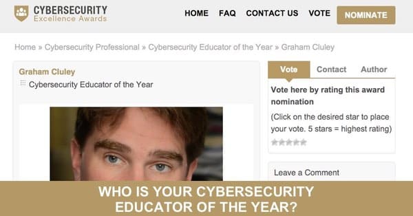 Cybersecurity award