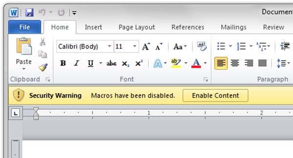 Macros are disabled. Is it safe to enable them?