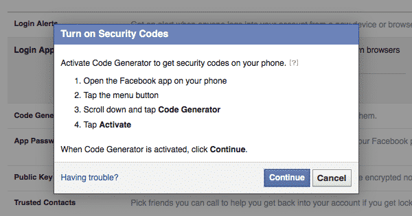 How to Login to Facebook with Code Generator