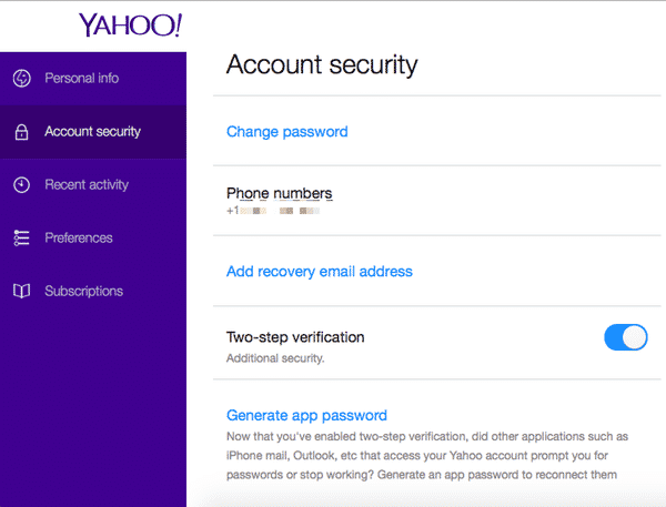 How to use Google Authenticator app for Yahoo mail 