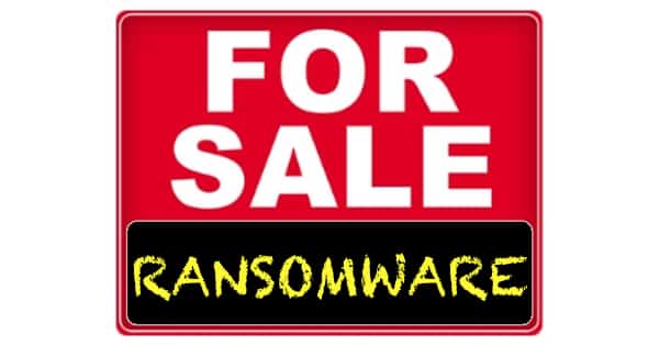 Ransomware for sale