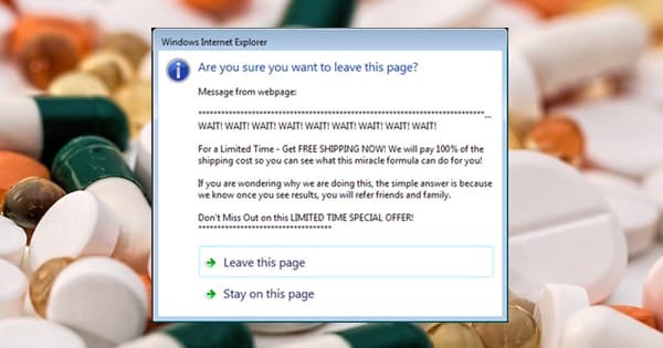Fake pharmacy sites gets crafty with modified goodbye messages