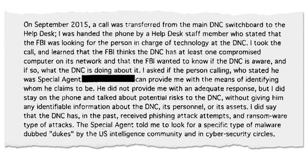 The shocking failure of the FBI to warn the DNC that it had been hacked