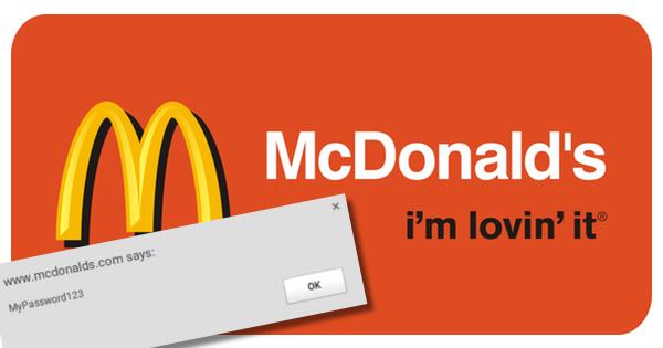 Not lovin' it! Researcher finds way to steal McDonald's users' passwords