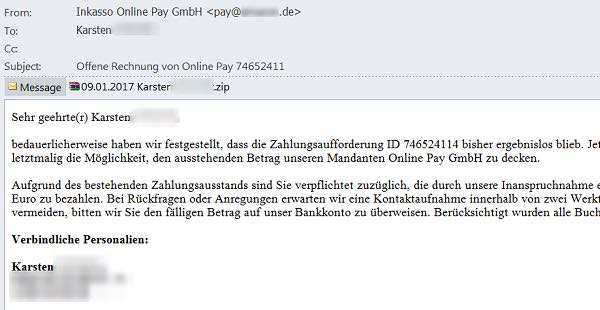 German spam
