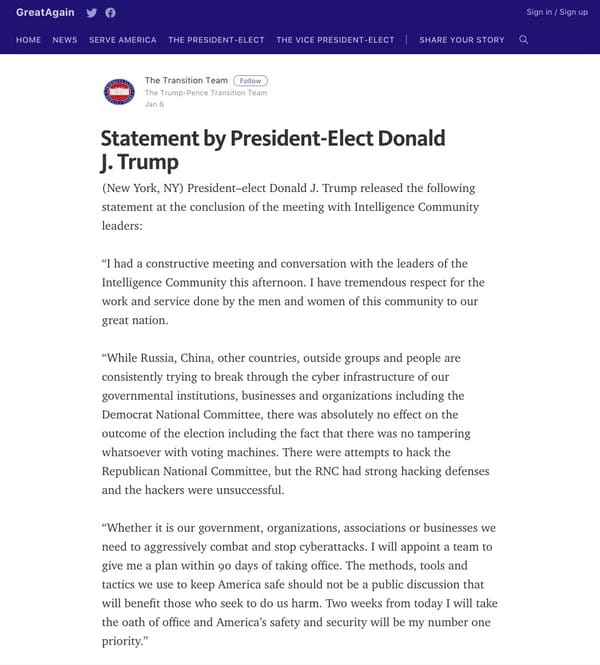 Trump statement