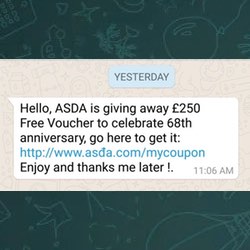 Can you see why this WhatsApp message can’t be trusted?