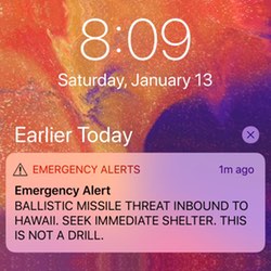 Hawaii’s ballistic missile false alarm and a user interface failure