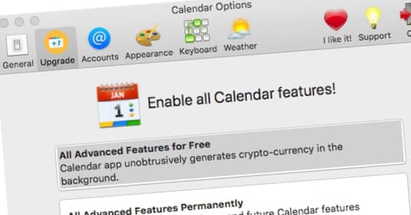 Calendar 2 app pulled from Mac App Store after cryptomining controversy