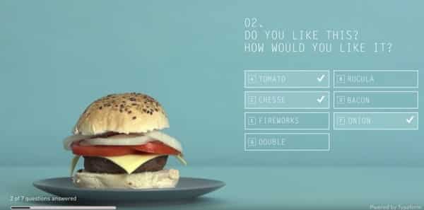 Burger survey example
