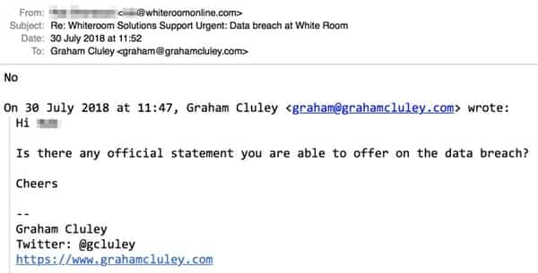 Whiteroom email